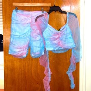 Two Piece Mesh Boutique Set